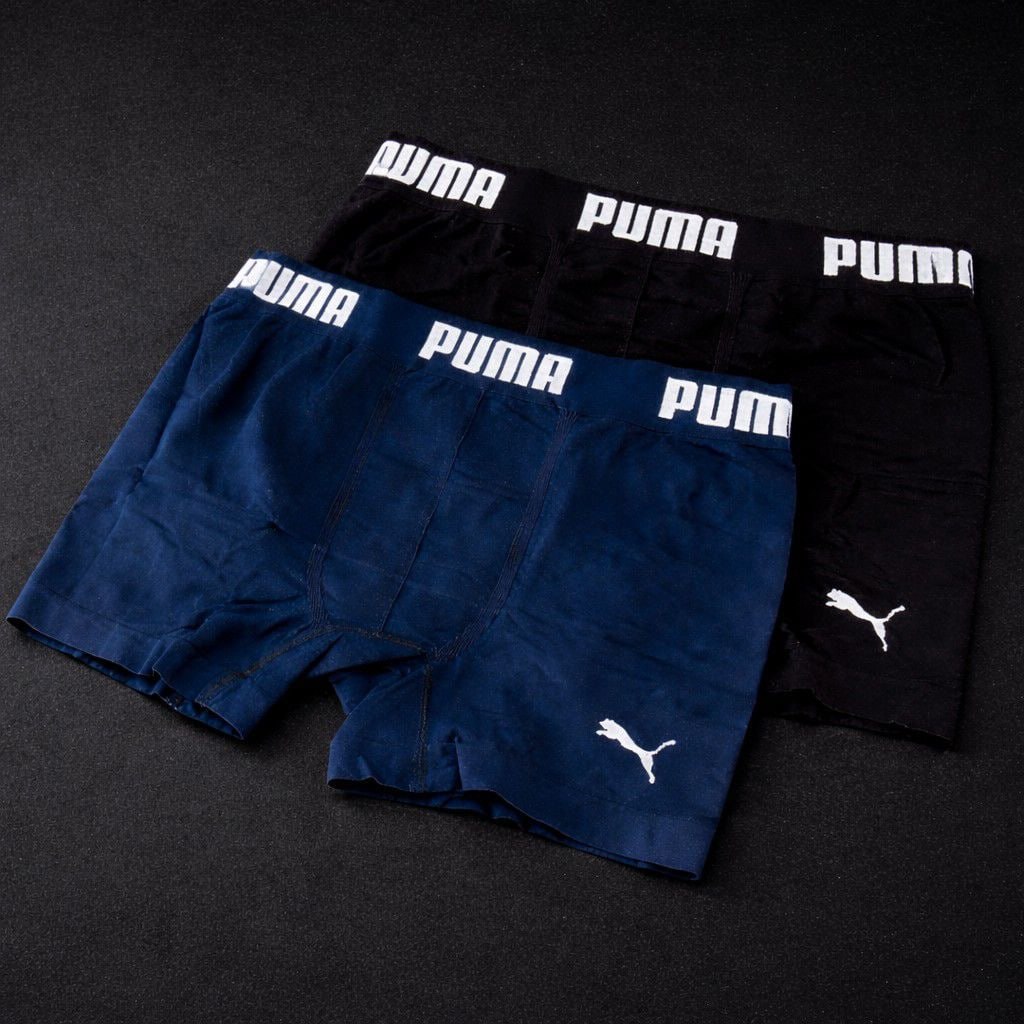 Kit 4 Cuecas Boxer Puma Poliamida Sem Costura Original