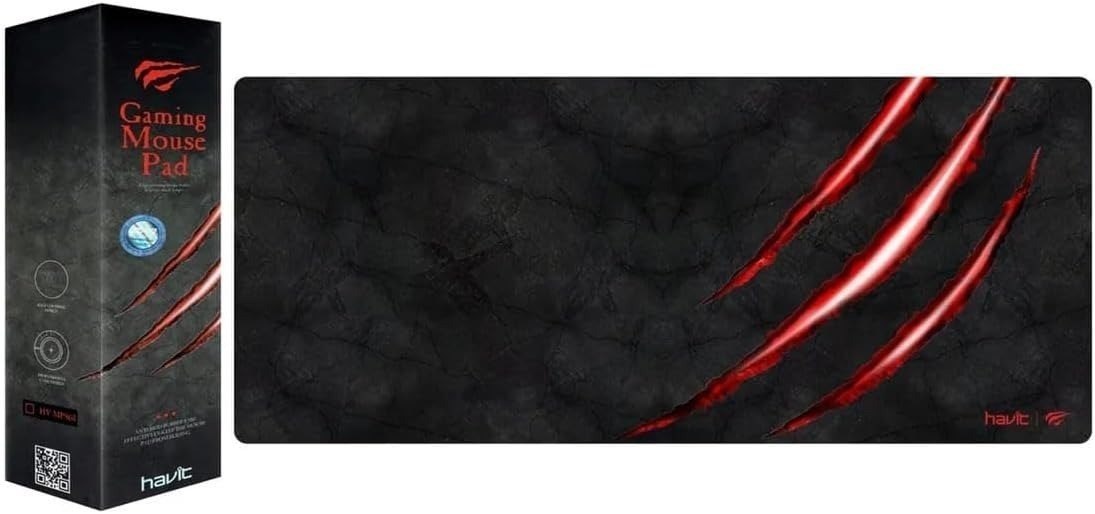 Havit Mouse Pad Grande Gamer MP860, 70 X 30 Cm, Tecido de Malha Fina, Base de Borracha Antiderrapante