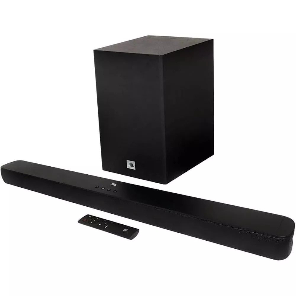 Soundbar JBL Bluetooth, Cinema SB180, 2.1 Canais, Subwoofer de 6,5" Sem Fio 110W RMS