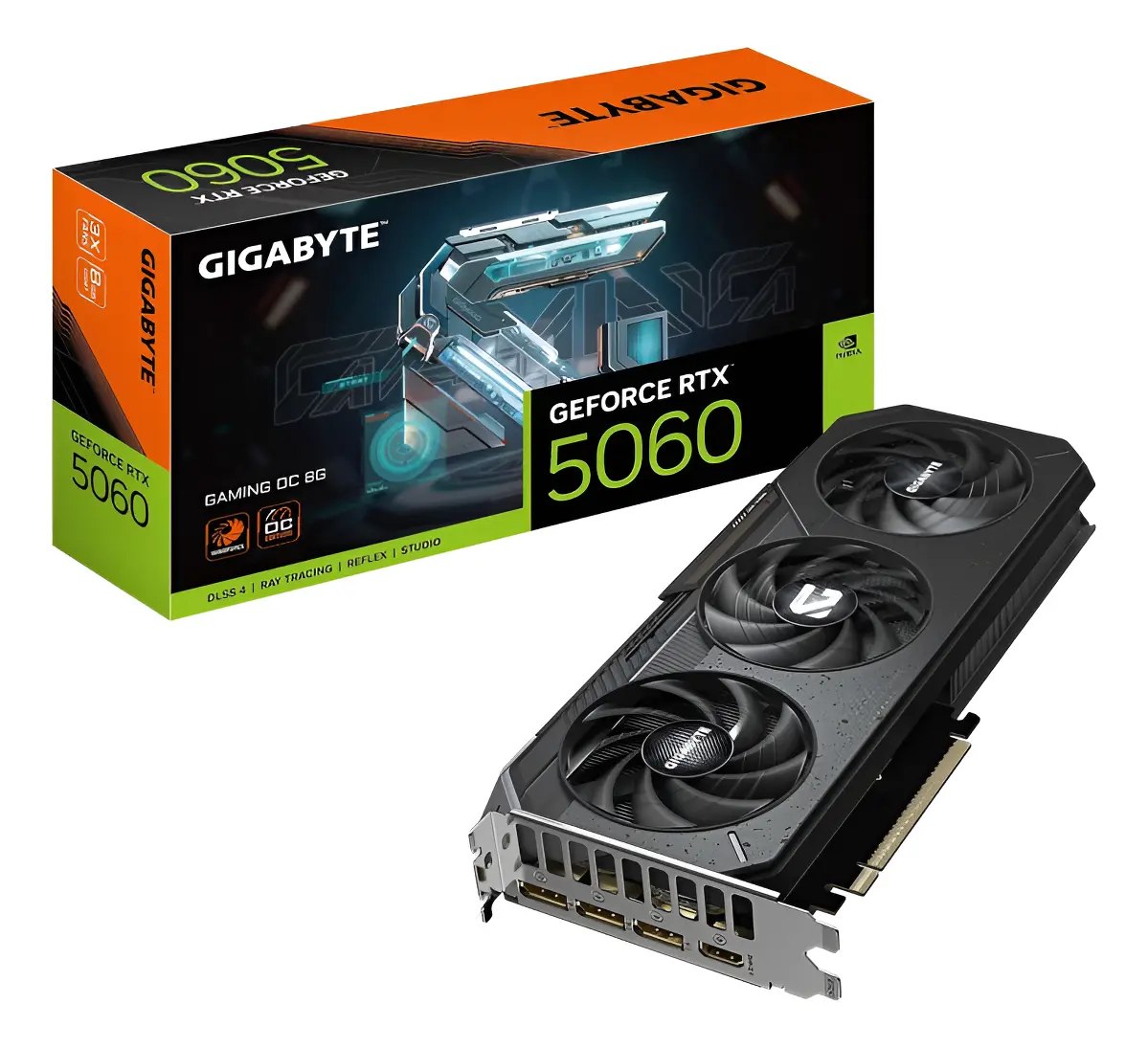 RTX5060 Placa De Vídeo Gigabyte Geforce Rtx 5060 Gaming Oc 8gb Gddr7