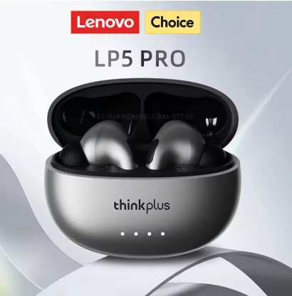 Fones de Ouvido Sem Fio Lenovo LP5 PRO Bluetooth 5.4 TWS