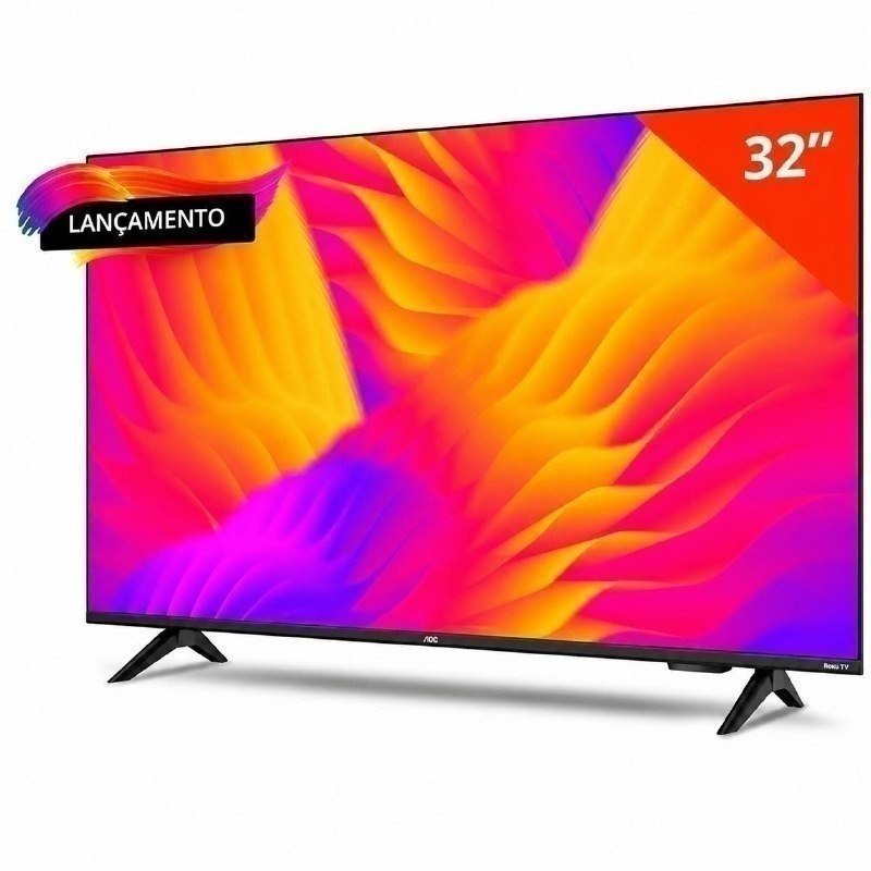 Smart TV LCD LED AOC 32" HD | 32S5155/78G, Wi-Fi, Quad Core, Dolby Áudio, 60 Hz