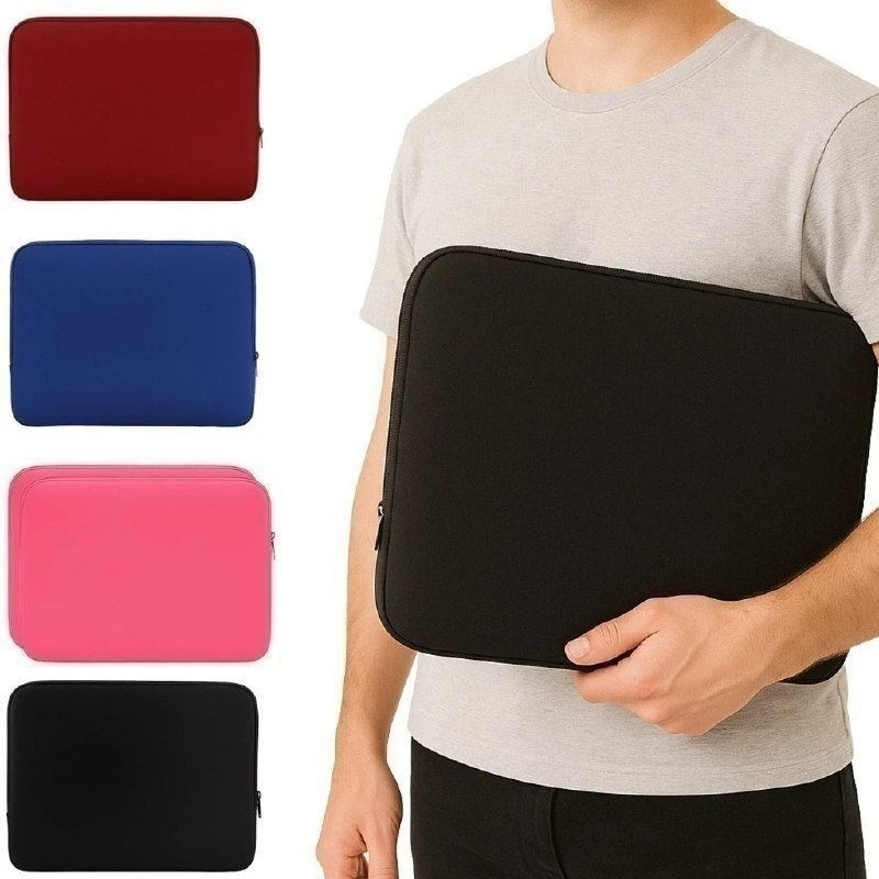 Case de Notebook 15,6" 14" 17" Polegadas Maleta Resistente Neoprene Compacta Proteção Respingos