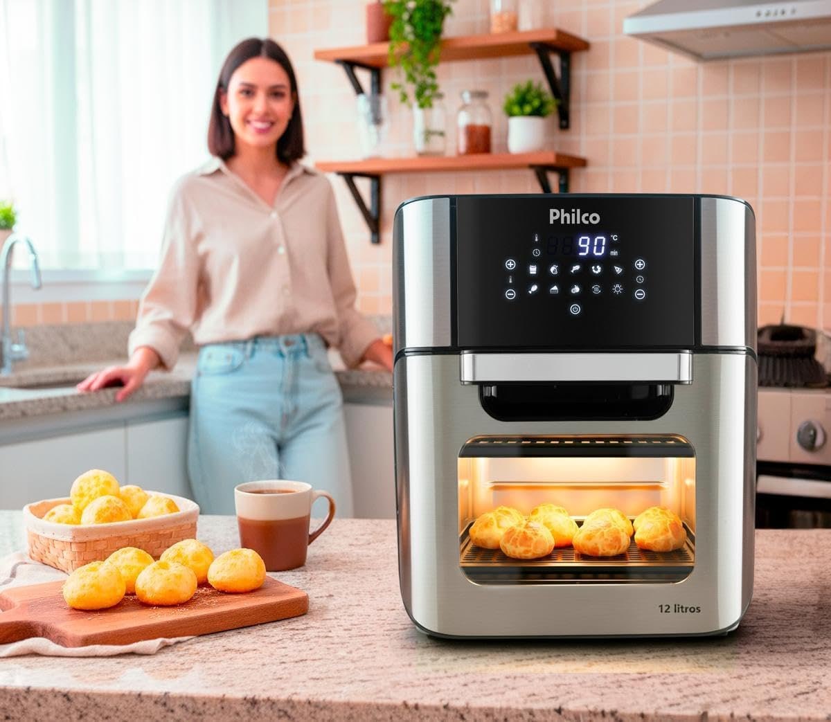 Fritadeira Philco Air Fryer Oven 12L PFR2200P - 127V