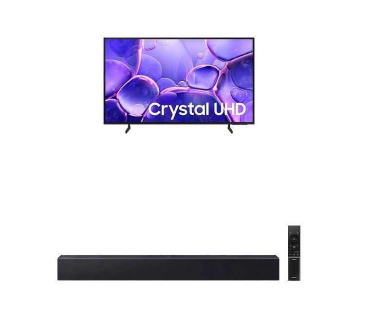 Samsung Combo Smart TV 55" Crystal UHD 4K U8600F + Soundbar HW-B400F