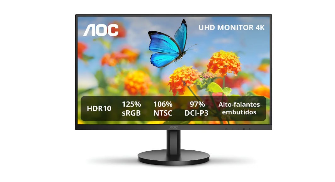 Monitor 27 4K IPS HDR10 Alto falantes Integrados