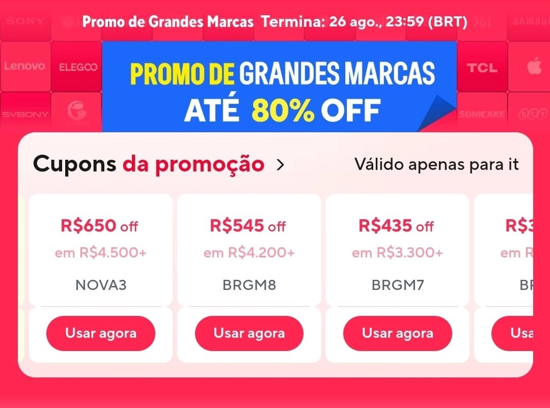 Novos Cupons + Renovados Aliexpress - Já Coletaram?