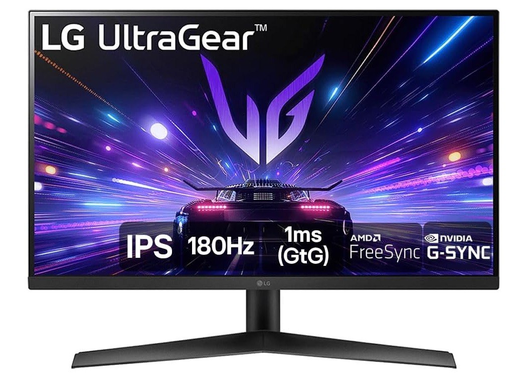 Monitor Gamer LG UltraGear 27" Full HD 180Hz 27GS60F-B, IPS, 1ms (GtG), NVIDIA G-SYNC, AMD FreeSync, HDR10, sRGB 99%, HDMI, DisplayPort