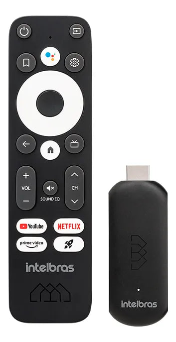 Smart TV Stick Full HD Intelbras (100% Certificado Google, Netflix e homologado pela Anatel)