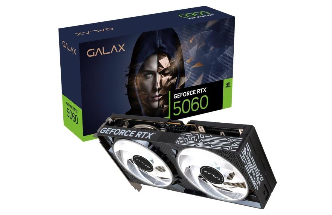 Placa de Vídeo GALAX Nvidia GeForce RTX 5060 1-Click OC V2 8GB GDDR7
