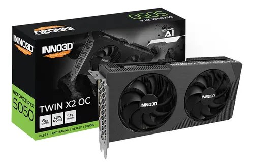 Placa de Vídeo INNO3D RTX 5050 Twin X2 8GB GDDR6 Geforce Nvidia 4K