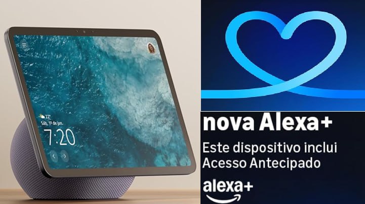 Smart display Full HD de 11" redesenhado com mais área de visualização, áudio espacial e Alexa