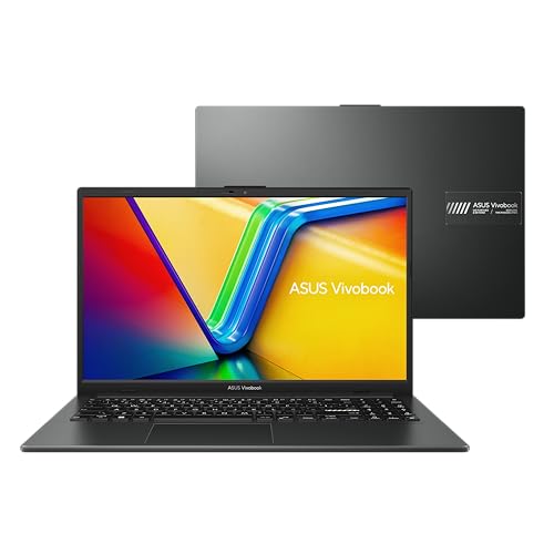 PARCELADO! Notebook ASUS VivoBook Go 15, AMD RYZEN 5 7520U, 8GB, 512GB SSD, KeepOS, Tela 15,6" FHD, Mixed Black - E1504FA-NJ732