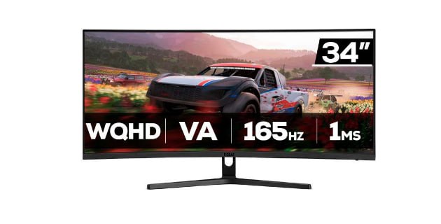 Monitor Gamer Pichau Nexus Wide 34S 34 POL VA Ultrawide Curvo 2K 1MS 165HZ