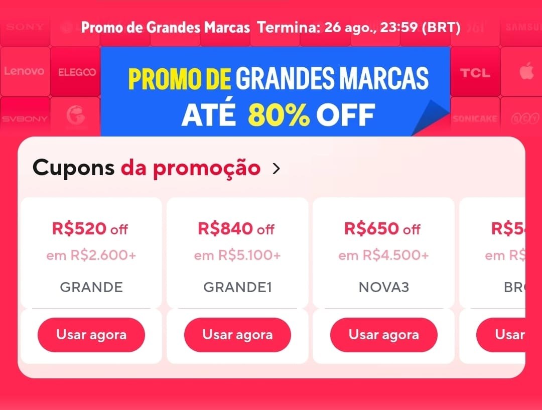 CUPONS ALIEXPRESS RENOVADOS