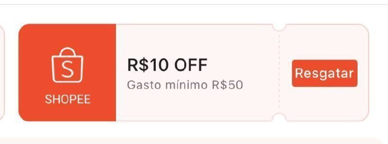 Novo Cupom R$ 10 OFF em R$ 50 - Shopee