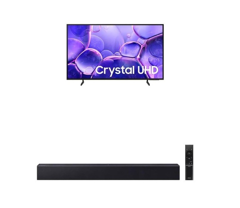 Samsung Combo Smart TV 55" Crystal UHD 4K U8600F + Soundbar HW-B400F
