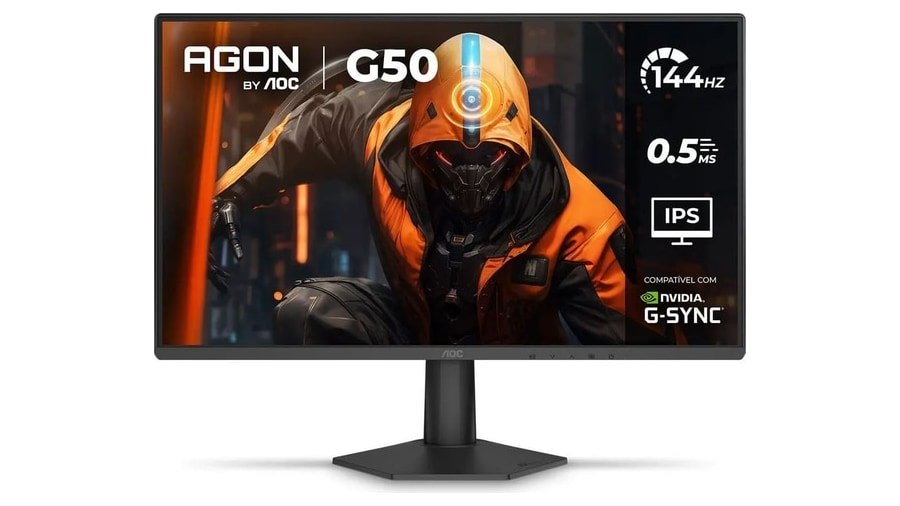 Monitor Gamer Aoc Agon G50 24 144hz 0,5ms 24g50f Preto