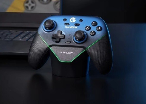 Controle Com Dock e Sem Fio Gamesir SuperNova Hall Effect (ROSA ou PRETO)