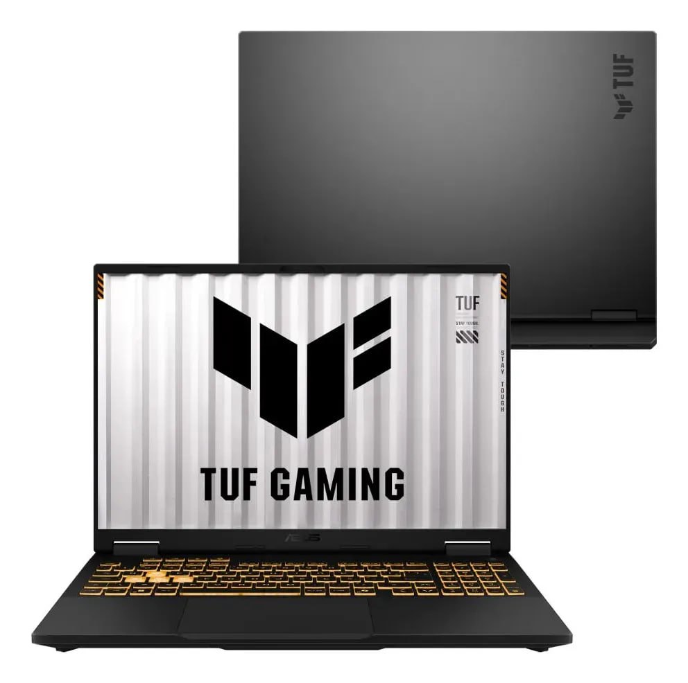 Notebook Gamer ASUS TUF Gaming F16 – Intel Core i5 14450HX, RTX 5060, 8GB RAM, SSD 512GB, 16″ FHD+ IPS 165Hz 100% sRGB, Dolby Atmos, Linux, Jaeger Gray – FX608JMR-RV261