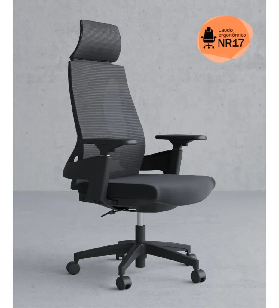 Cadeira De Escritório Presidente NR17 HomeNow Ergonômica