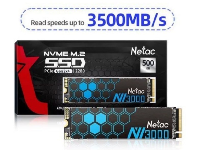 SSD NVME Netac NV3000 500GB 3500MB/S