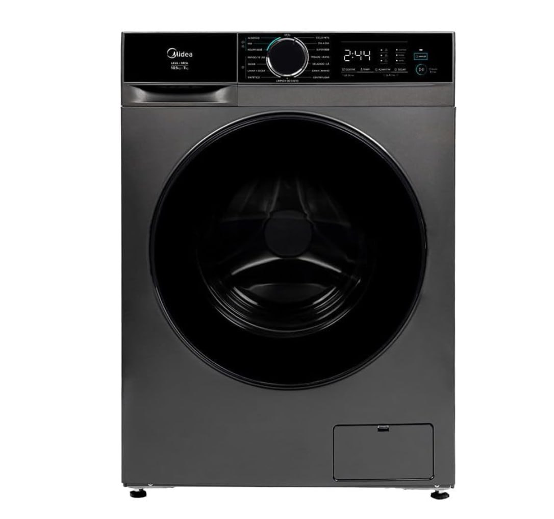 Lava e Seca 10,5kg Titanium Inverter Midea 220v