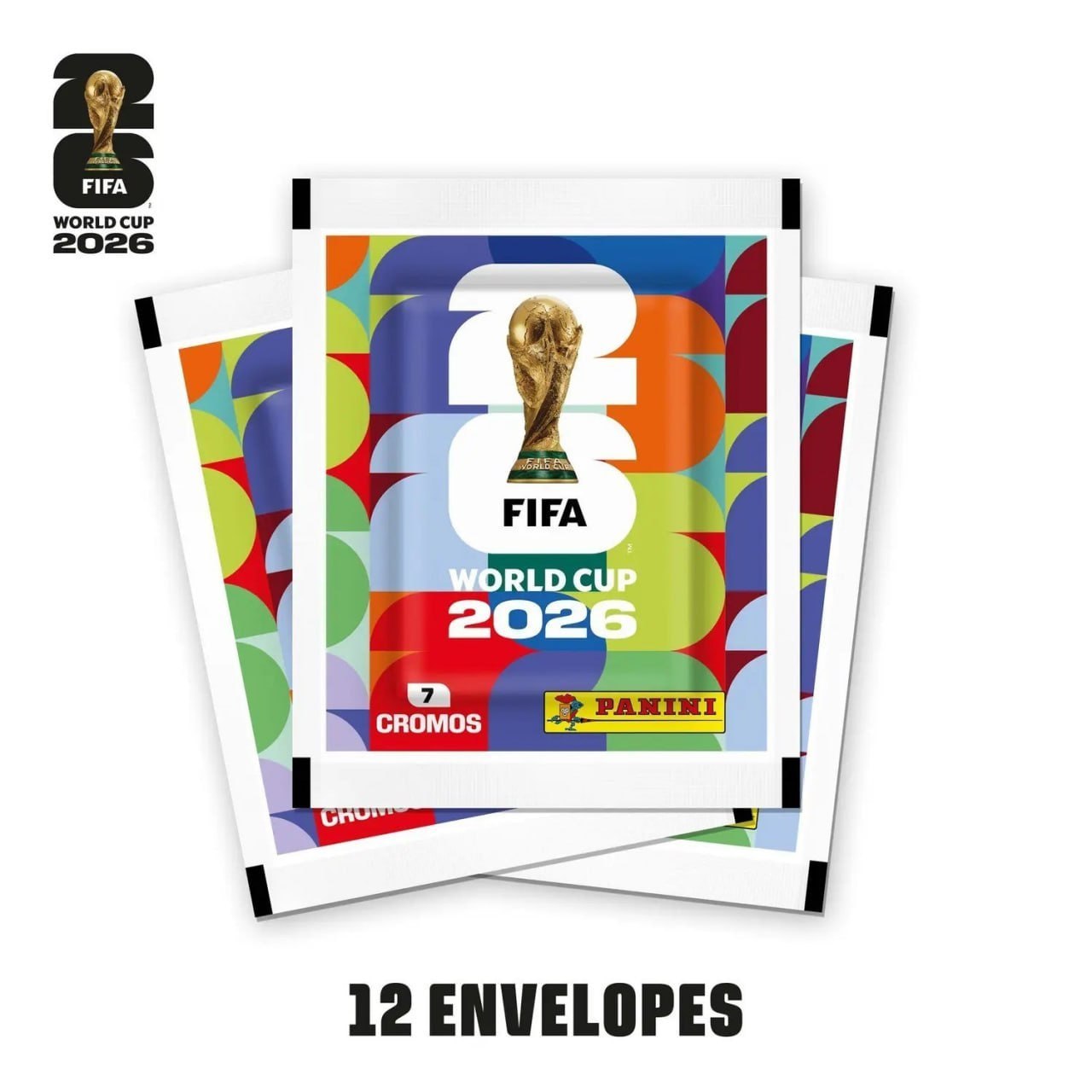 Blister com 12 Pacotes de Figurinhas Copa do Mundo Fifa 2026 EUA