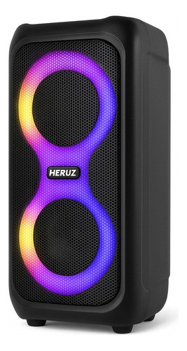 Caixa de Som Bluetooth Caixinha Grande 2 Altos Falantes 10w-hz 5.0 Boombox Com Radio Fm E Entrada Usb Pendrive - Heruz