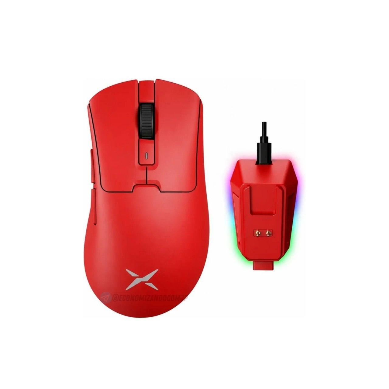 Mouse Gamer Delux M900 Pro, PAW3395 com base de carregamento