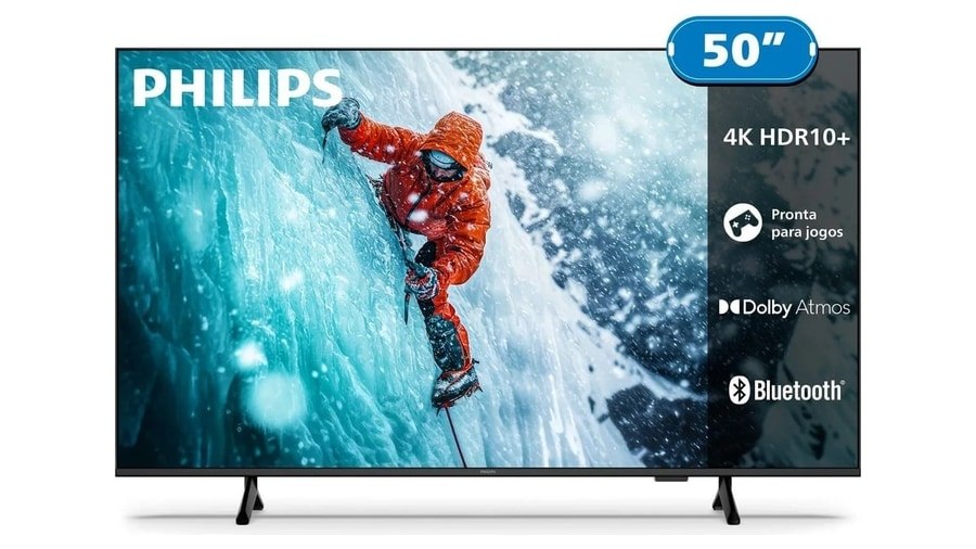 Smart Tv Philips 50 4k 50pug7300 Comando De Voz Bluetooth