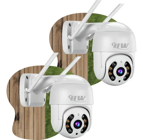 Kit 2 Câmera Segurança Ip Interna Externa Wifi iCSee