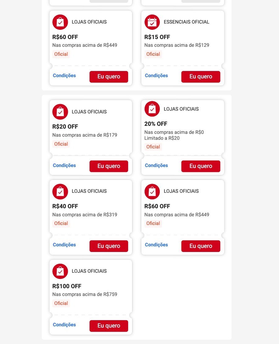 Grandes Marcas Shopee - Resgate todos