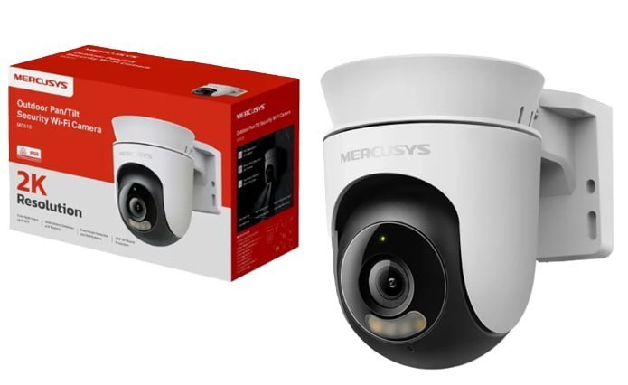 Mercusys MC510 Câmera Segurança Wifi 2K 360° Externo por TP-Link