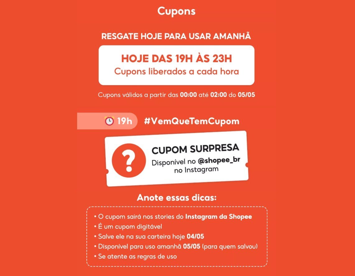 CUPONS DE DESCONTO SHOPEE 02.02