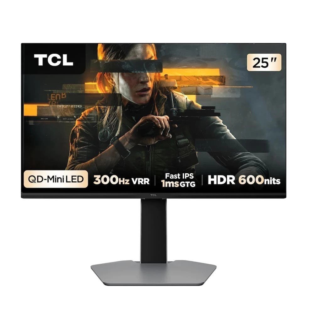 Monitor Gamer TCL 25 Polegadas QLED Mini LED Full HD G64 300Hz 1ms (GtG) Freesync HDR 600 nits 25G64