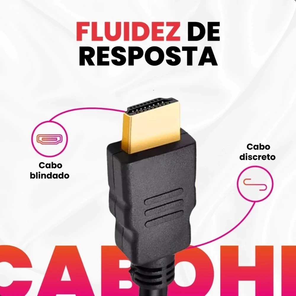 Cabo Hdmi 2m 5m 10m 20m 30m 4k 3d Full Hd Blindado Tv Pc Video Game 2.0