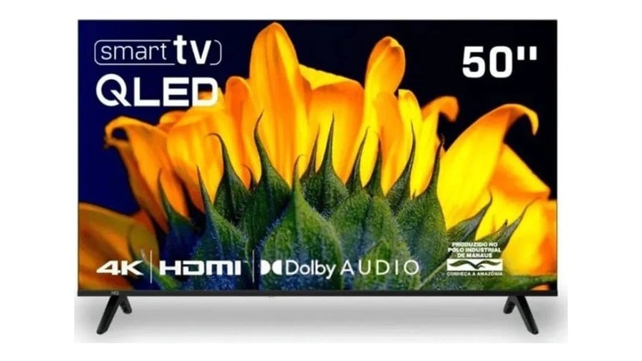 Smart Tv Hq 50 Qled, 4k Uhd, Dolby Audio, Wi-fi, Bluetooth