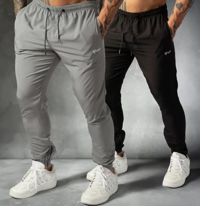 Kit 2 Calças Jogger Tactel Com Elastano Impulse