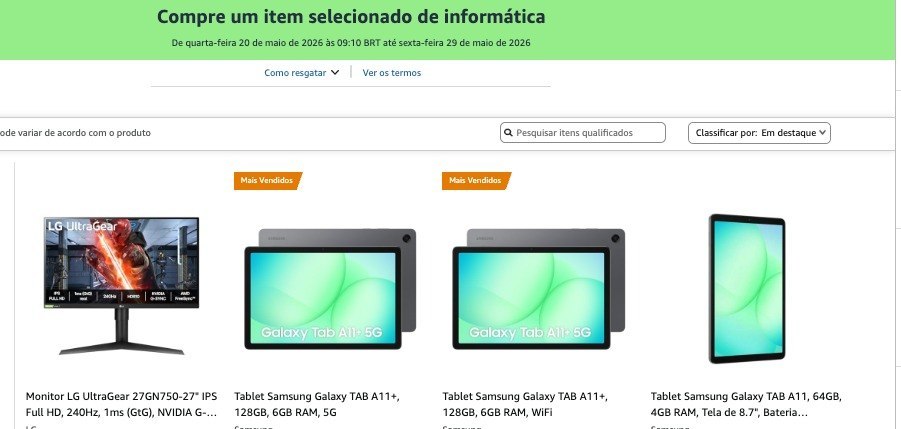 NOVO CUPOM AMAZON