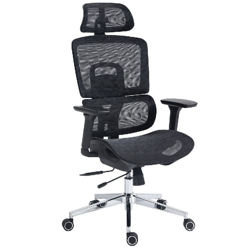 Cadeira de Escritório Dr. Office Business Pro, Preta, Mesh, 3D, Cadeira Dr. Office Business Pro