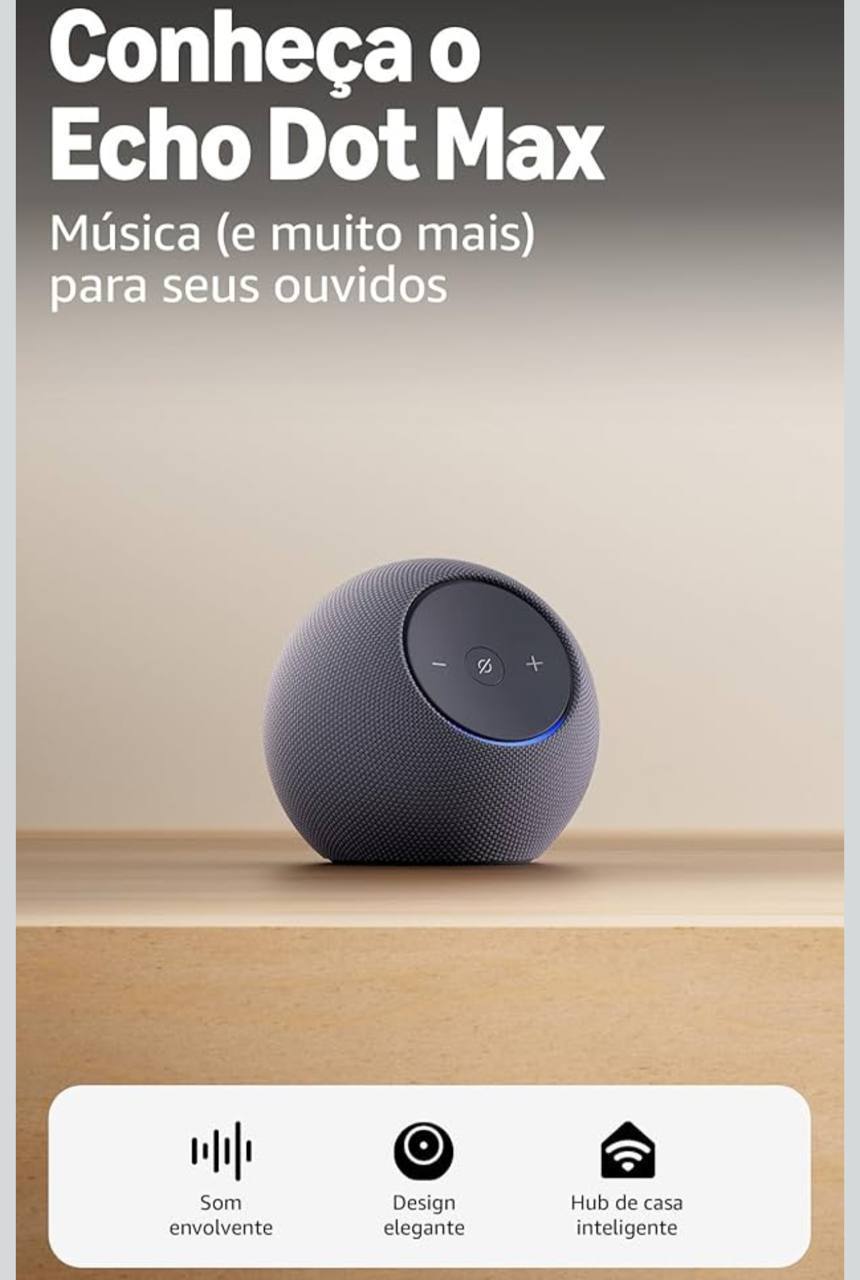 ECHO DOT MAX (Geração mais recente)