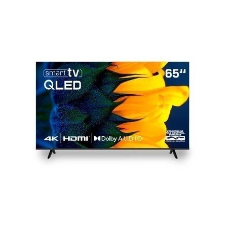 Smart TV HQ QLED 65 Polegadas 4K Dolby Audio Wi-Fi Bluetooth 3 HDMI 2 USB RJ45 Netflix HQ-QLED65SM
