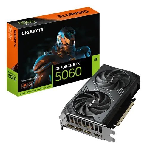 RTX 5060 Placa De Vídeo Geforce RTX 5060 Windforce Oc 8g Gigabyte