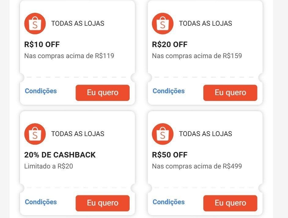NOVO CUPOM SHOPEE!