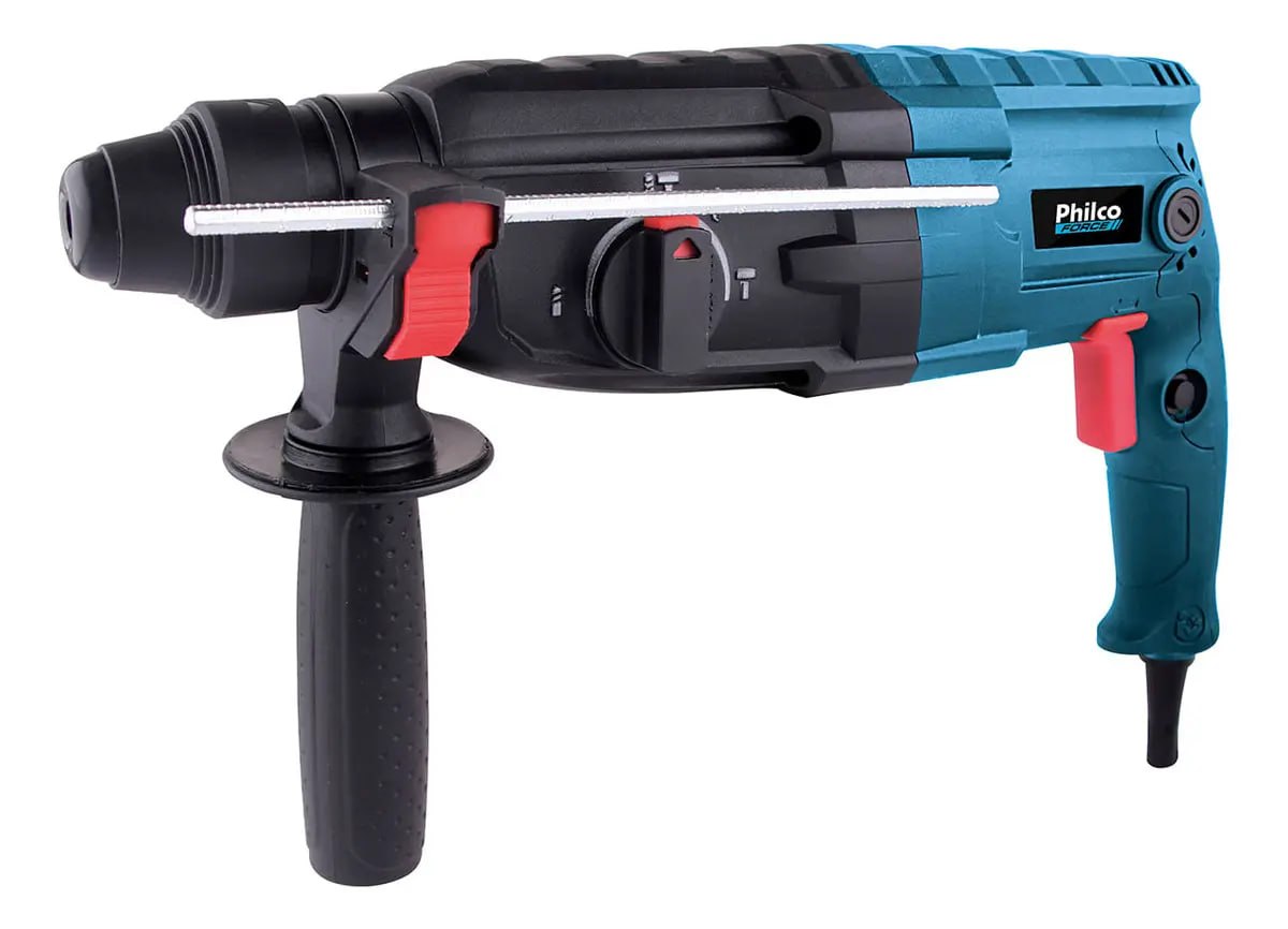 Martelete Force Pmt01 900w Impacto 3j 1400rpm Philco Cor Azul e Preto
