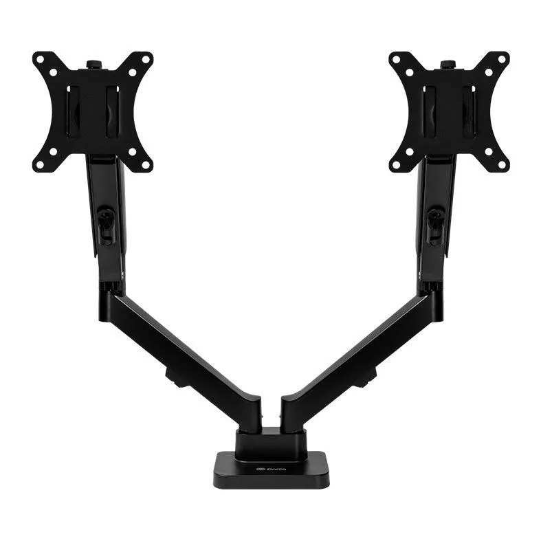 Suporte Articulado Pistão a Gás p/ 2 Monitores Zinnia Nimbo 210, 13” a 32”, Preto