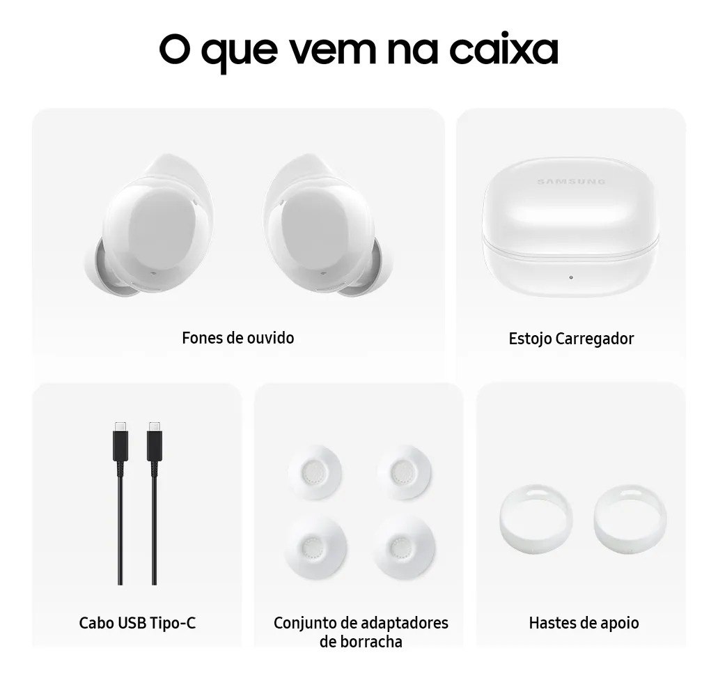 Fone De Ouvido Samsung Galaxy Buds Core Sm-r410 - Branco