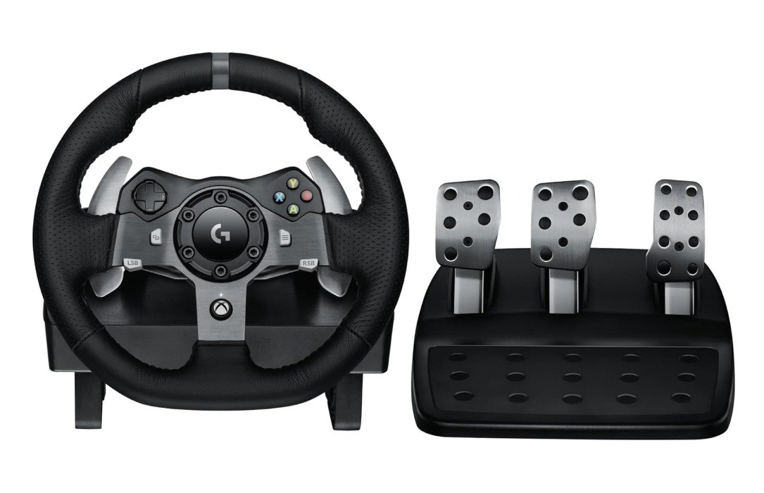 Volante Logitech G920 Driving Force e Pedais com Force Feedback para Xbox Series X|S, Xbox One, PC, Mac