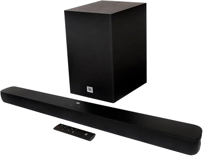 JBL, Soundbar, Bluetooth, Cinema SB180, 2.1 Canais, Subwoofer de 6,5" Sem Fio - Preta